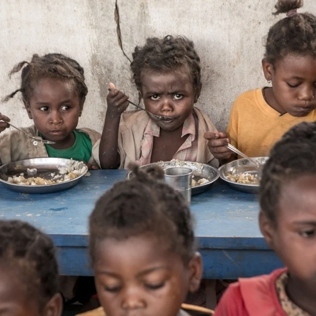 hungry children