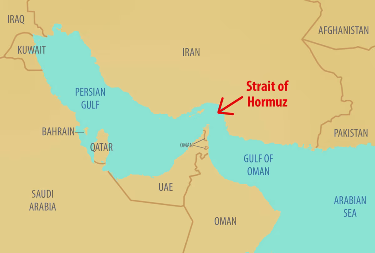 hormuz strait map