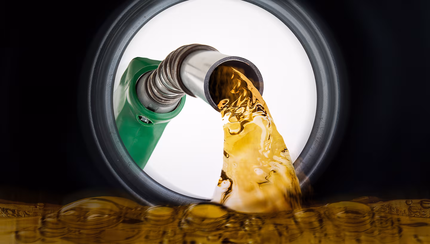 petrol in car tank