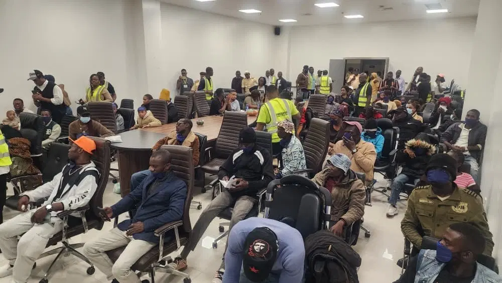 evacuees from SA
